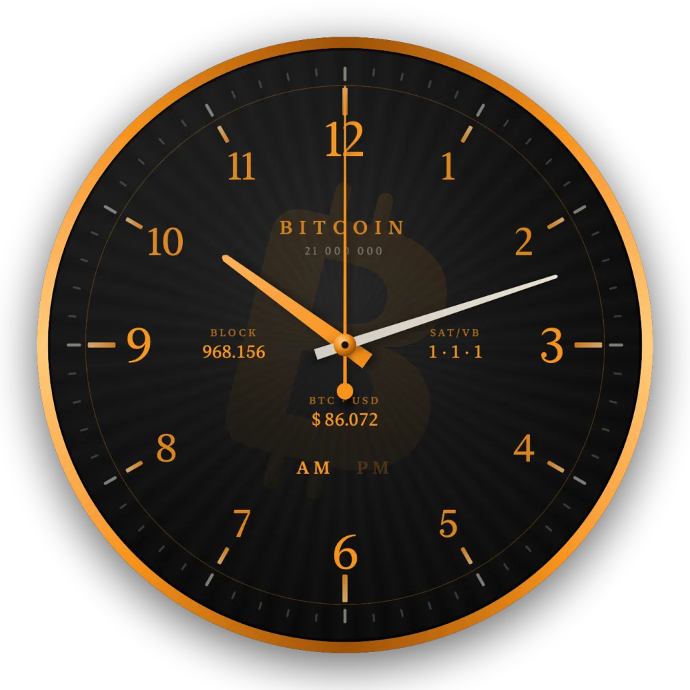 Die Uhr um 10:12 Uhr vormittags mit den Zahlen 1 bis 11